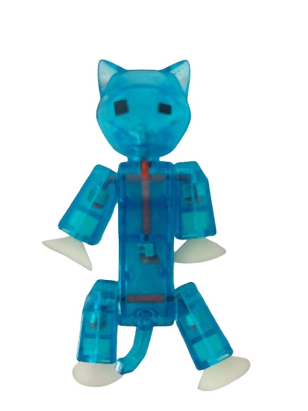 ZING Stikbot Pets StikCat Translucent Blue Action Figure
